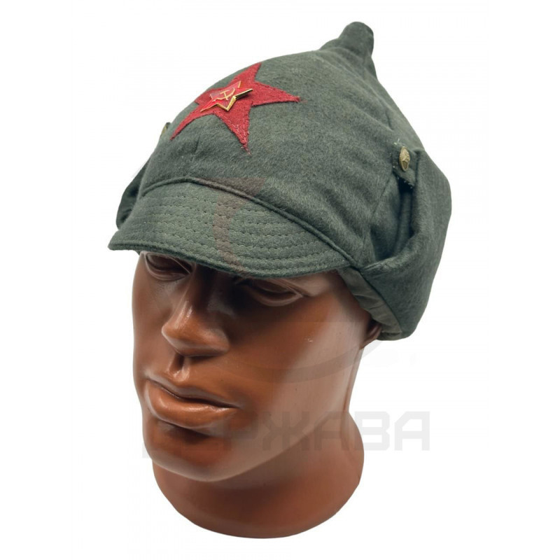 Буденовка, шапка шлем, НКВД РККА, олива (бордовый) купить