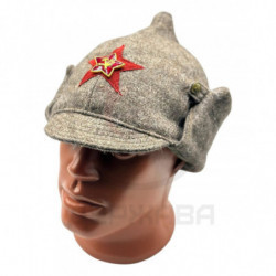 Буденовка, Суконный шлем, НКВД, кокарда плуг и молот купить