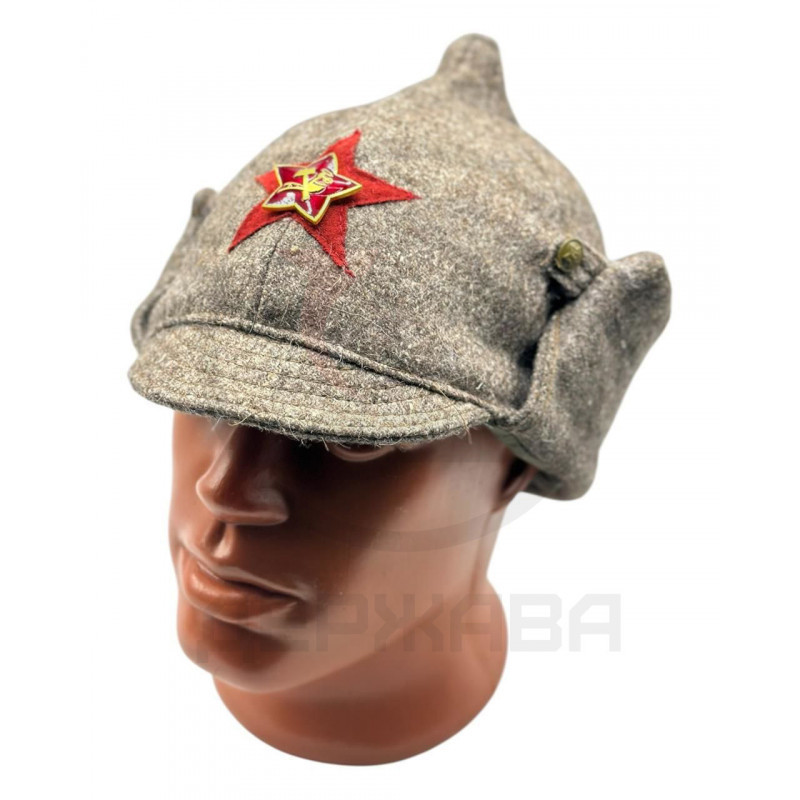 Буденовка, Суконный шлем, НКВД, кокарда плуг и молот купить