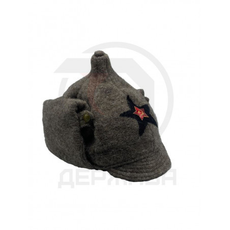 Шапка Буденовка РККА, Инженерные войска, черная звезда купить