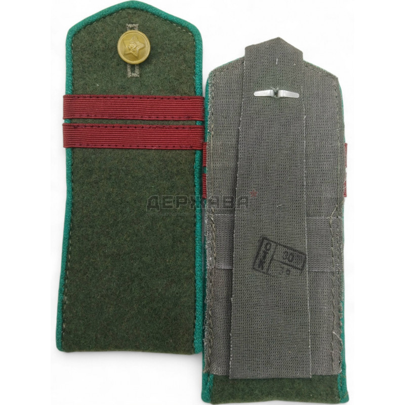 Погоны полевые, младший сержант погранвойск НКВД, (РККА) СССР обр. 1943г.