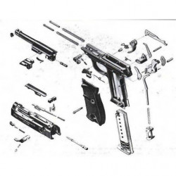 Мушка пистолета Walther P-38, P-1 Держава Армс